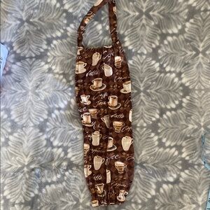 Brown Coffee-Themed Grocery Bag Holder